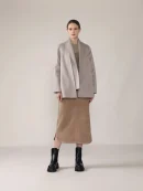 Women Loose Casual Lapel Woolen Coat Mid-length Warm Double-layer Cashmere Coat