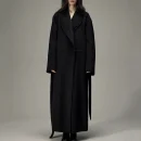 Winter Luxury Long Camel Hair Woolen Coats Double Faced Wool Trench Coat for Women
