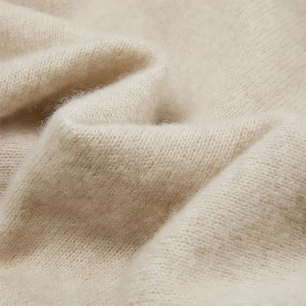 Summer Thin Solid Color Crop Knitwear Knitted Silk Cashmere T Shirts for Women - Image 3