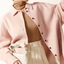 Single Breasted Casual Oversized Handmade Genuine Silk Wool Coats for Women