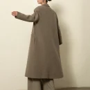 High Quality Women Woolen Coats Winter Double Faced Long 100% Wool Coats with Belt
