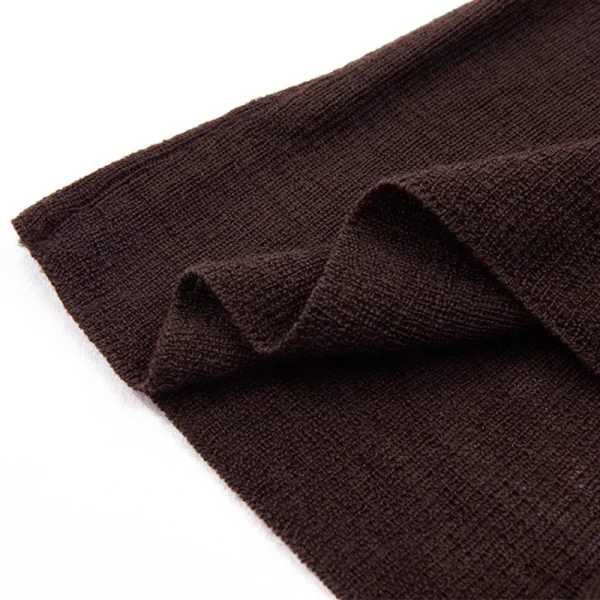 High Quality Summer Knitted Pullover O Neck Long Sleeve 100% Wool Knitwear for Women - Image 4