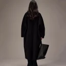 Winter Autumn Elegant Double Faced Long Handmade Cashmere Wool Trench Coat for Women