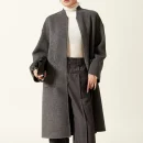 Winter Luxury Sheep Woolen Coat Double Faced Long 100% Genuine Wool Coats Women