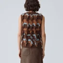 Luxury Sleeveless Tassel Cotton Waistcoat Short Knitted Wool Sweater Vest for Women