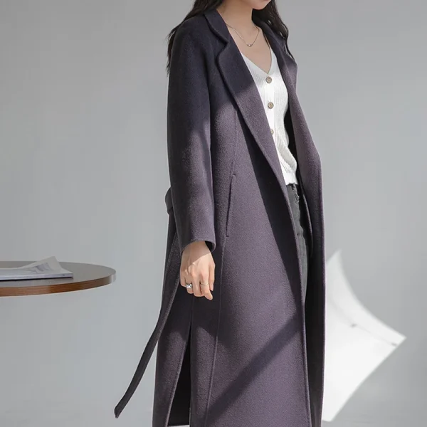Women's Wool Blends in  the New Winter Solid Color  New Design Jacket Fashion Elegant Commuting Wool Coat Hot Sale New Pattern - Image 6