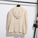 Medium Style Windbreaker Jacket Women Polyester Outdoor Interchange Jackets With Hood