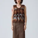 Luxury Sleeveless Tassel Cotton Waistcoat Short Knitted Wool Sweater Vest for Women