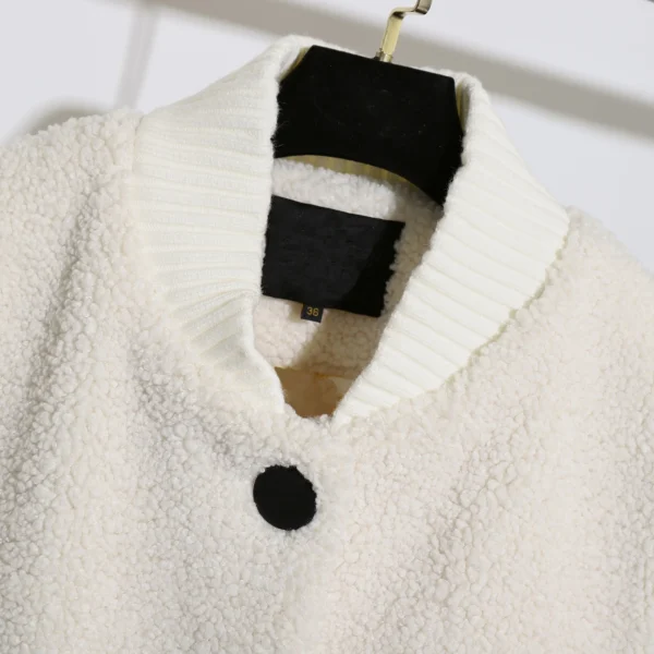 Winter Fashion Long Lamb Fur Coat Loose Thick Warm Genuine Wool Coat for Women - Image 3