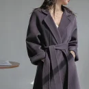 Women's Wool Blends in  the New Winter Solid Color  New Design Jacket Fashion Elegant Commuting Wool Coat Hot Sale New Pattern