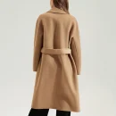 High Quality Luxury Double Faced Cashmere Trench Coats Winter Long 100% Real Goat Cashmere Coat Women With Belt