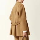 High Quality Double Faced Casual Suit Jackets Winter Short 100% Real Wool Coats for Women