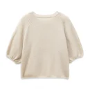 Summer Thin Solid Color Crop Knitwear Knitted Silk Cashmere T Shirts for Women