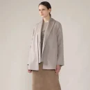 Women Loose Casual Lapel Woolen Coat Mid-length Warm Double-layer Cashmere Coat