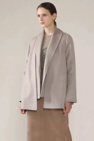 Women Loose Casual Lapel Woolen Coat Mid-length Warm Double-layer Cashmere Coat