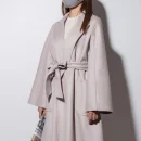 Winter Ladies Cashmere Coat European commuter Quality Goods Water Ripple Coat Hand Sewn