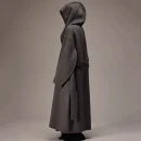 High Quality Double Faced Woolen Trench Coat Winter Luxury Goat Cashmere Wool Coats Women with Hood