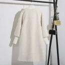 Winter Fashion Long Lamb Fur Coat Loose Thick Warm Genuine Wool Coat for Women