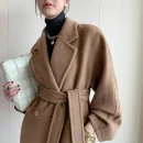 Winter Cashmere Coat New Pattern Design Peru Hot Jacket commuter Double-breasted Handmade