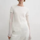 2025 Spring Summer Unique Design Knitted Pullover Cashmere Lyocell Knitwear T Shirt for Women