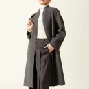 Winter Luxury Sheep Woolen Coat Double Faced Long 100% Genuine Wool Coats Women