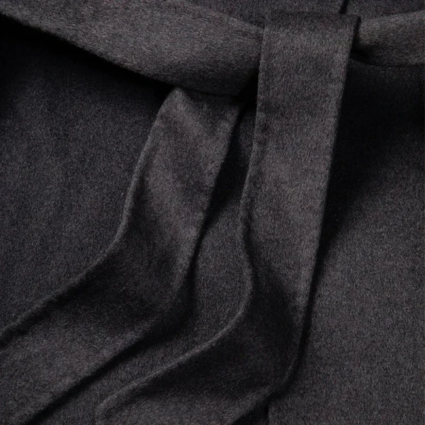 Winter Belted Woolen Coat Crop Double Faced Genuine Goat Cashmere Wool Coats for Women - Image 4
