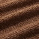 Long Sleeve Knitted Cashmere Sweaters Loose O Neck Cropped Knitwear for Women