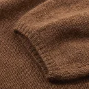 Long Sleeve Knitted Cashmere Sweaters Loose O Neck Cropped Knitwear for Women