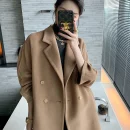 Winter Cashmere Coat New Pattern Design Peru Hot Jacket commuter Double-breasted Handmade