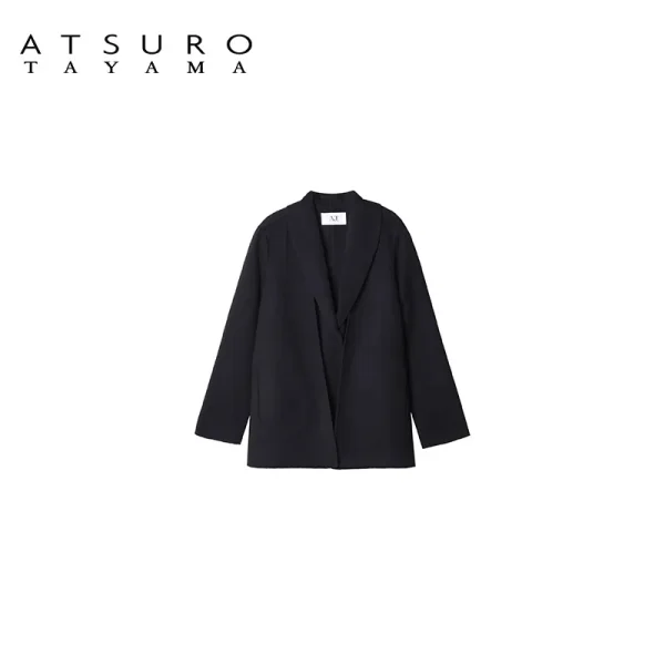 Women Loose Casual Lapel Woolen Coat Mid-length Warm Double-layer Cashmere Coat - Image 3