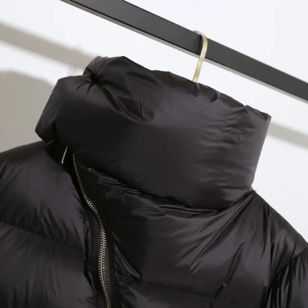 Luxury Scarf Collar Puffer Jacket Winter Warm 420g 90% White Duck Down Coats Women With Zippers - Image 2