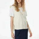 Winter Luxury V Neck Pullover Waistcoat Cropped Knitted Wool Sweaters Women