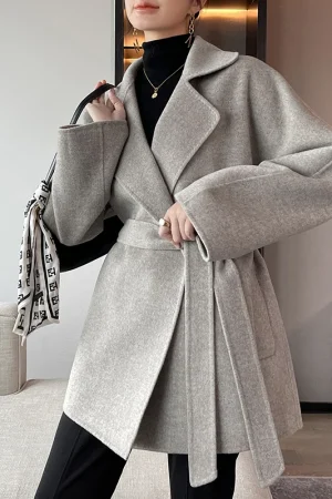 This Year's New Popular High Quality Camel Hair Cloth Fashion Casual Elegant Short Coat Warm Loose Coat