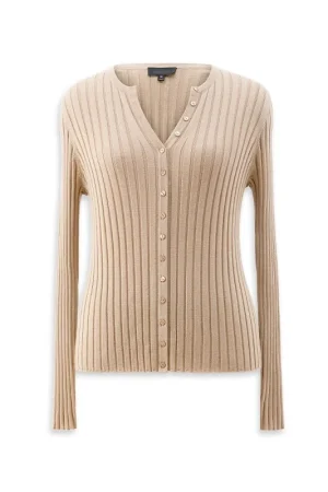 Long Sleeve Knitwear Sweater Single Breasted Knitted 100% Wool Cardigans for Women