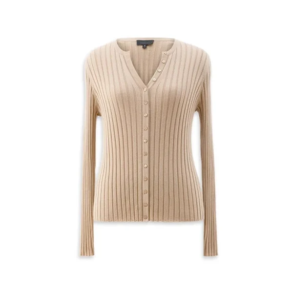 Long Sleeve Knitwear Sweater Single Breasted Knitted 100% Wool Cardigans for Women