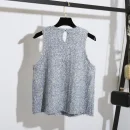 Design Luxury O Neck Sleeveless Knitted Sweater Vests for Women