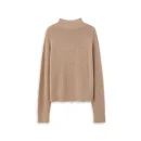 High Quality Two Way Zipper Knitwear Long Sleeve Knitted 100% Wool Cardigan for Women