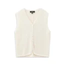 Summer V Neck Knitwear  Waistcoat Sleeveless Cotton Knitted Vest for Women