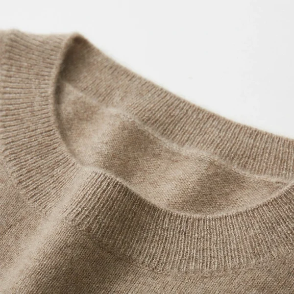 O Neck Wool Knitwear Winter Warm Knitted Wool Cashmere Sweaters for Women - Image 2