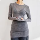 High Quality Summer Knitted Pullover O Neck Long Sleeve 100% Wool Knitwear for Women