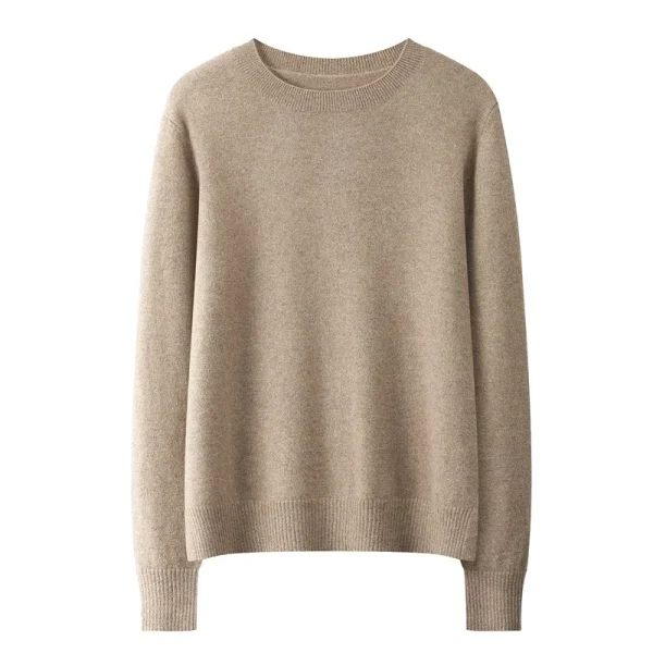 O Neck Wool Knitwear Winter Warm Knitted Wool Cashmere Sweaters for Women