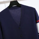 High Quality Single-Breasted V Neck Knitted Wool Sweater Cashmere Cardigan for Women