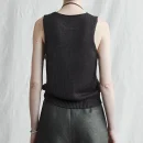 Cleanfit Summer O Neck Waistcoat Women Sleeveless 100% Silk Knitted Vests