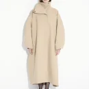 Stand Collar Long Woolen Coat Double Faced Winter Wool Coats for Women