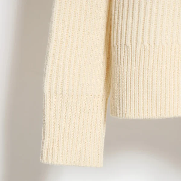 High Quality Luxury Cashmere Knitwear Thick Knitted 100% Wool Sweaters Women With Hooded - Image 5