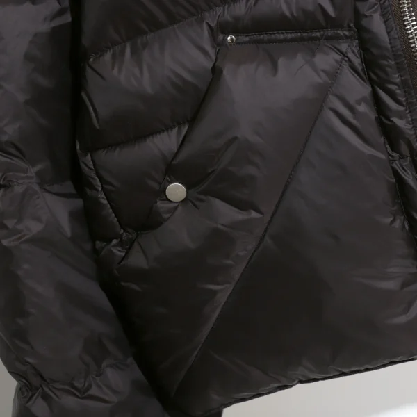 Luxury Scarf Collar Puffer Jacket Winter Warm 420g 90% White Duck Down Coats Women With Zippers - Image 3