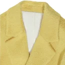 Winter Luxury Handmade Yellow Long Genuine Alpaca Wool Coats for Women