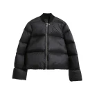 New Fashion Black Short Puffer Coats Women 350g 90% White Duck Down Coats for Winter