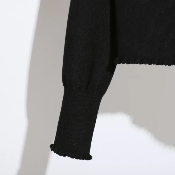 Fashion Single Breasted O Neck Ladies Sweater Autumn Spring Cotton Knitted Cardigan Women - Image 5
