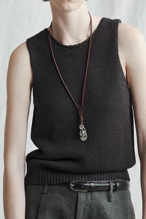 Cleanfit Summer O Neck Waistcoat Women Sleeveless 100% Silk Knitted Vests